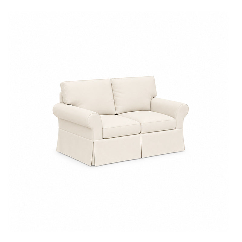 Pottery Barn Basic 2 Seater Sofa-Structural Weave cream