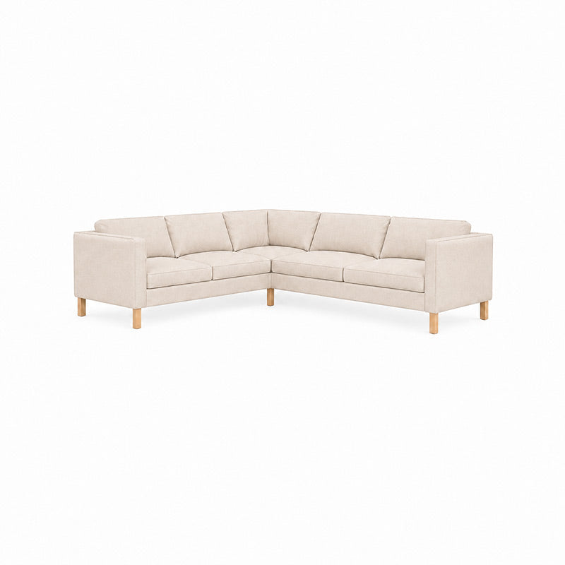 KARLSTAD Corner Sofa Cover (2+3)-Microfiber Beige