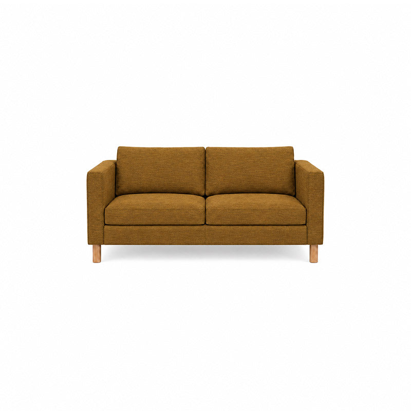 Karlstad 2 Seater Sofa Cover-Patterned Weave Antique Gold
