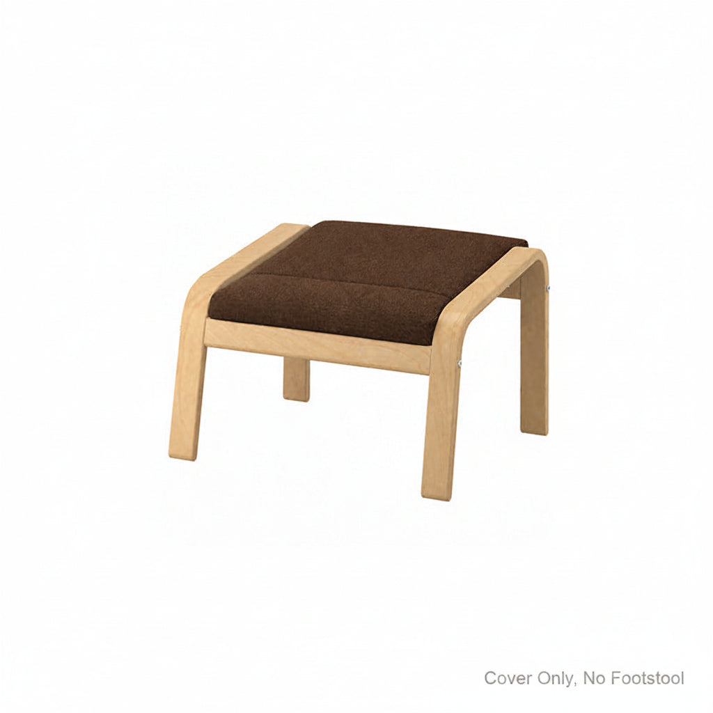 POANG Footstool Cover 1-Chenille Chestnut