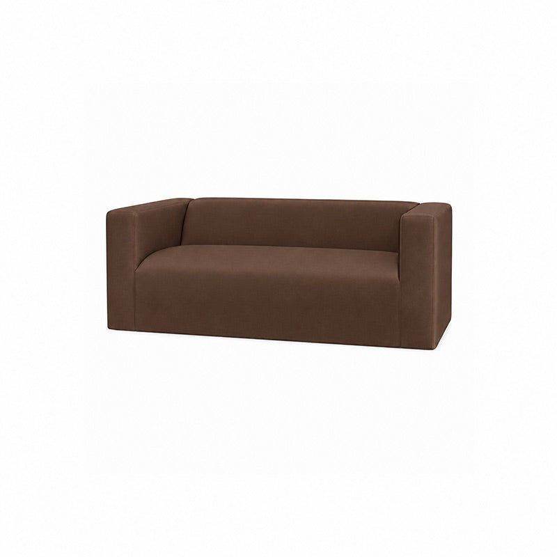 Klippan 2 Seater LongSkirt Sofa Cover-Chenille Chestnut