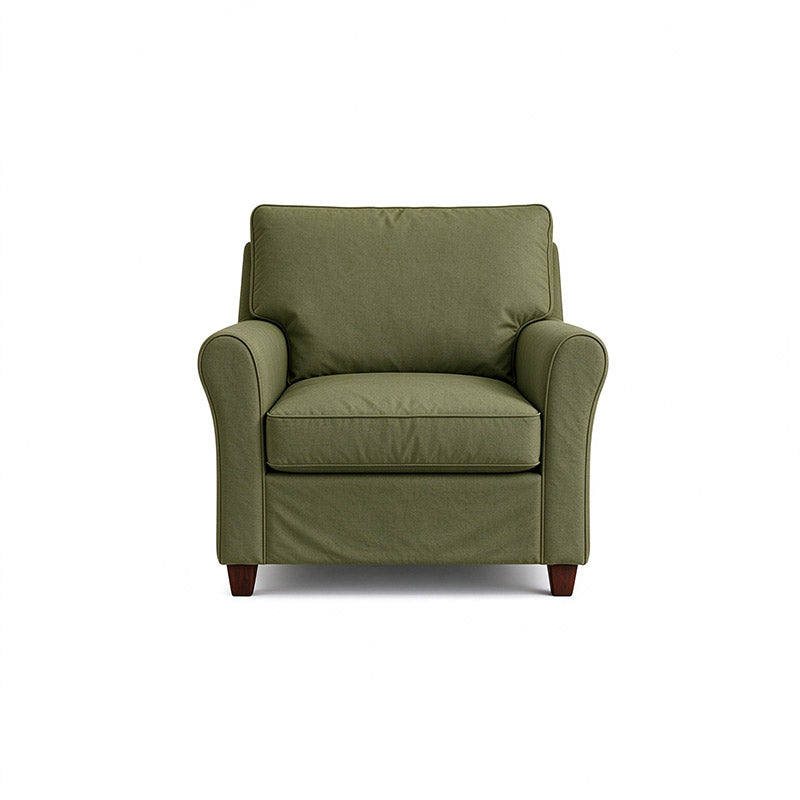 Angby Armchair Cover-Microfiber Olive