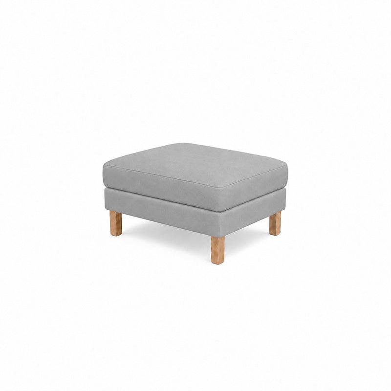 Karlstad Footstool Cover-Corduroy Gray