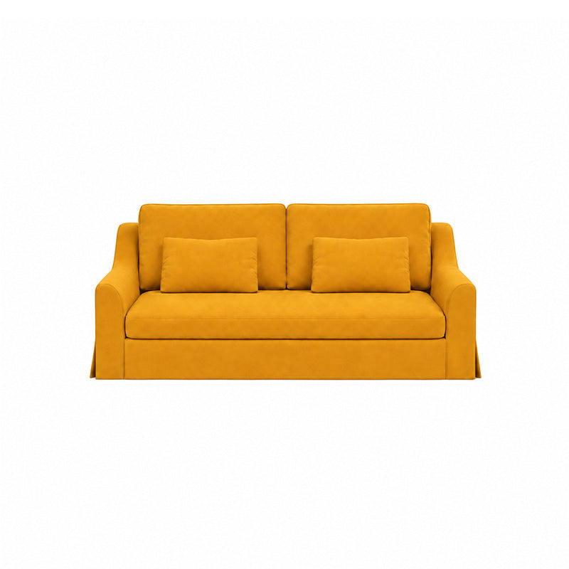Färlöv 3 Seater Sofa Cover-Corduroy Mustard