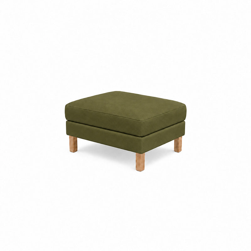 Karlstad Footstool Cover-Microfiber Olive