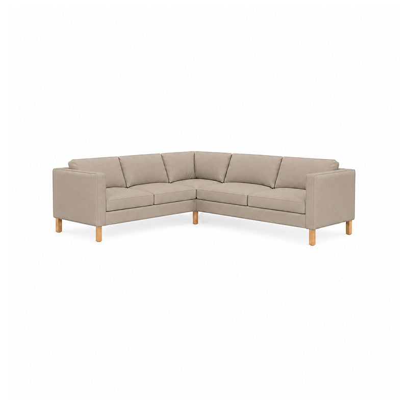 KARLSTAD Corner Sofa Cover (2+3)-Corduroy Mink taupe