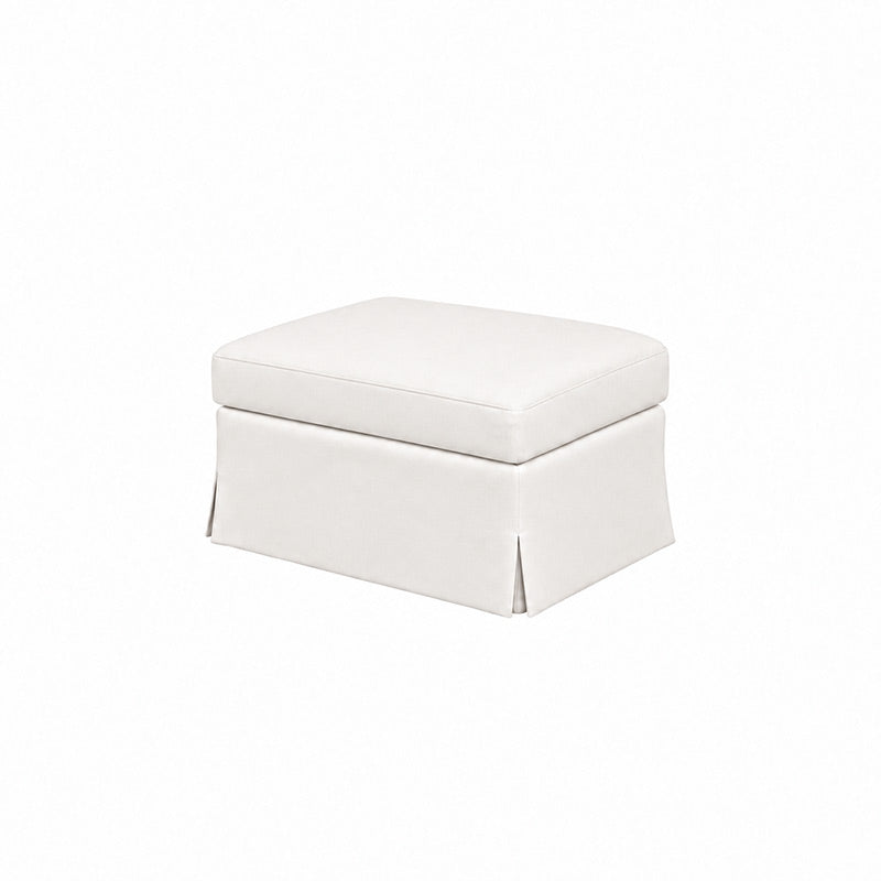 Färlöv Footstool Cover-Microfiber Ivory