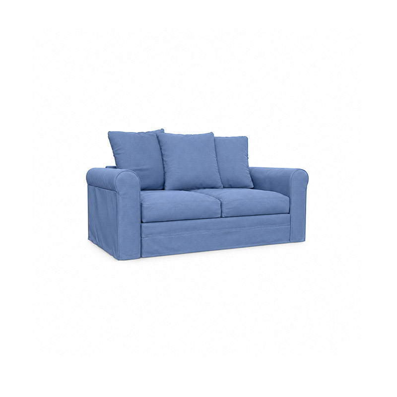 Grönlid 2 Seater Sofa Cover-Structural Weave powder blue
