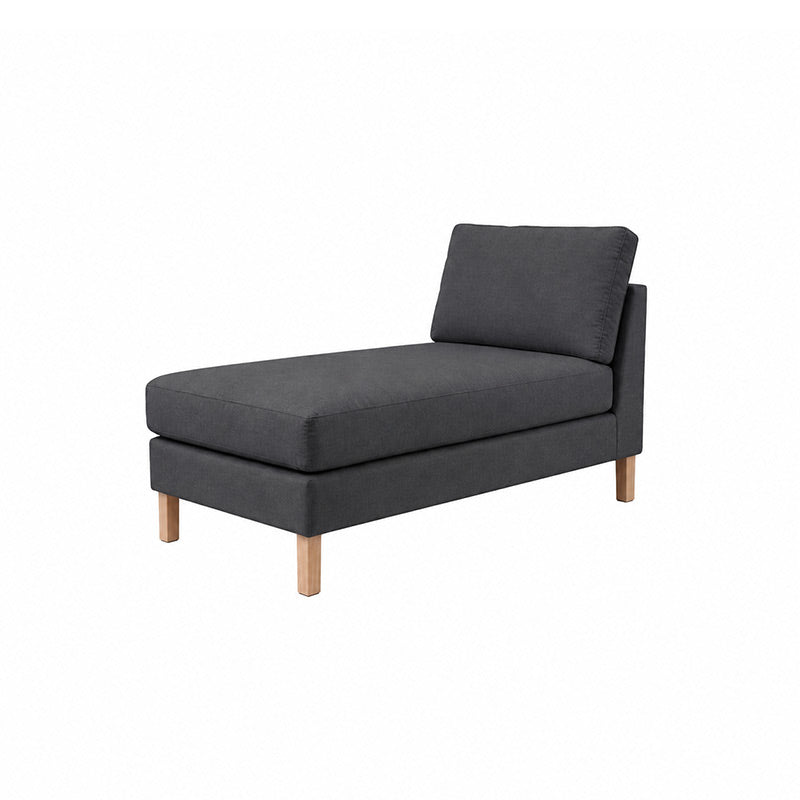 Karlstad Chaise Lounge Cover-Velvet gray