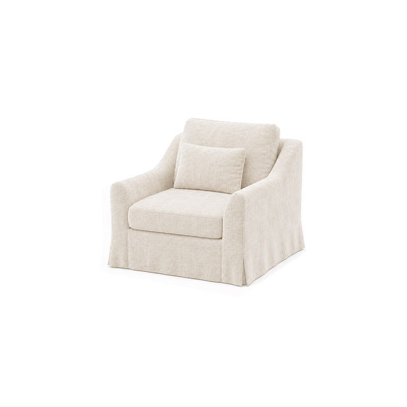 Färlöv Armchair Cover-Chenille Buttermilk