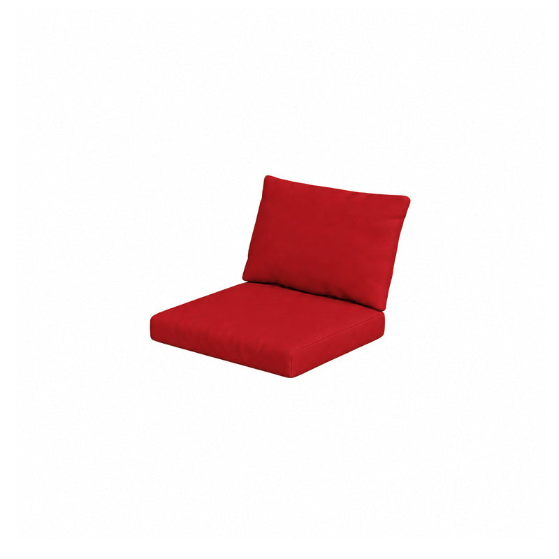 Stockholm Rattan Chair Cushion Cover Set-Structural Weave red