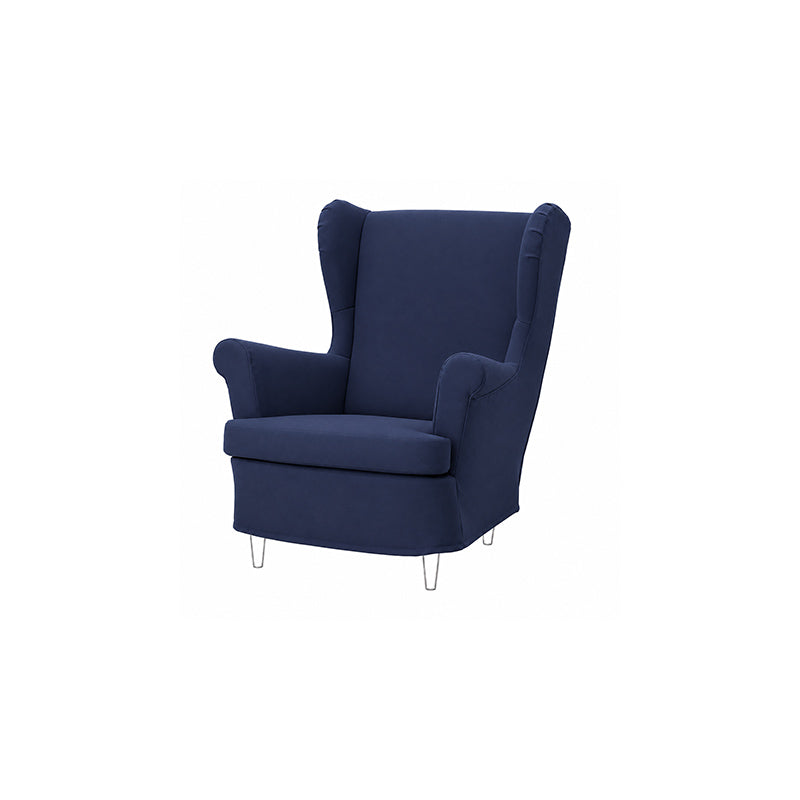 STRANDMON Armchair Cover-Structural Weave navy