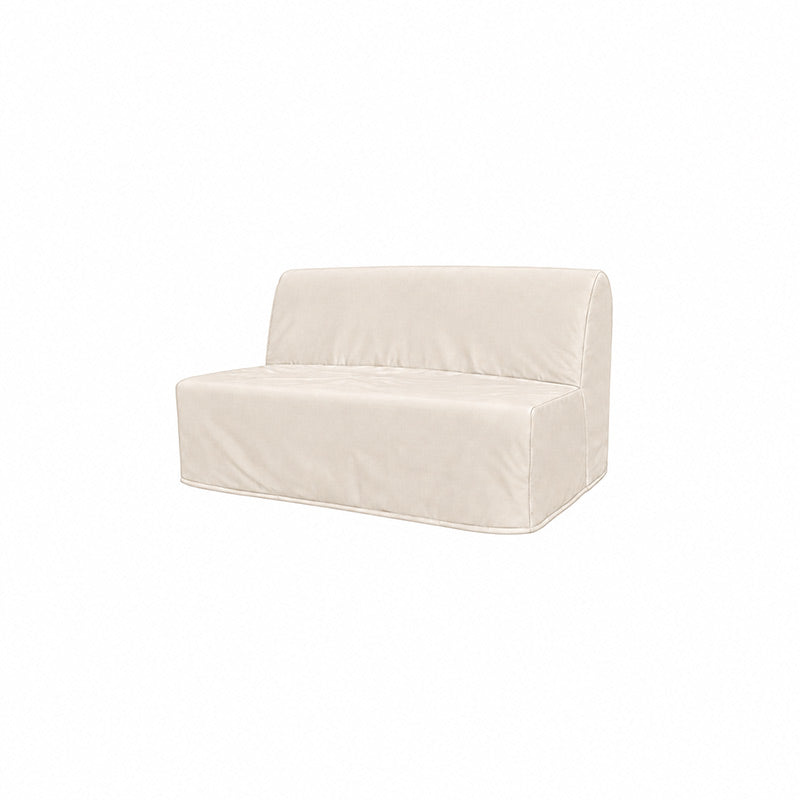Lycksele 2 Seater Sofa Bed Cover-Structural Weave cream