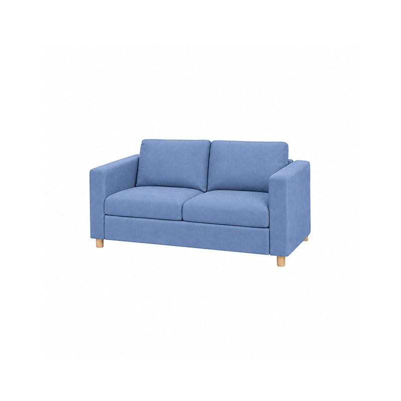 Vimle 2 Seater Sofa Cover-Structural Weave powder blue