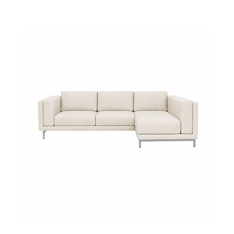 Nockeby 3 Seat Sofa with Right Chaise Cover-Microfiber Ivory