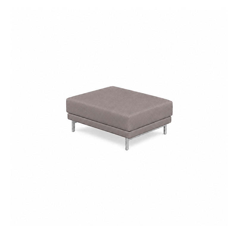 Nockeby Footstool Cover-Chenille Antelope