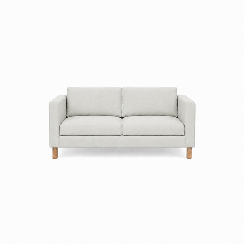 Karlstad 2 Seater Sofa Cover-Canvas Pure white