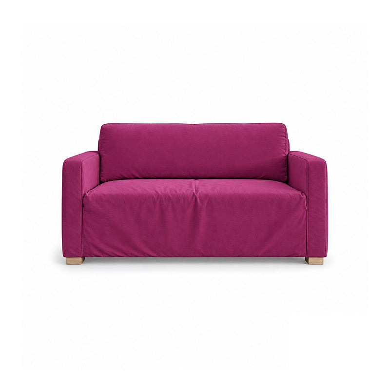 Solsta Sofa Bed Cover-Canvas Berry plum