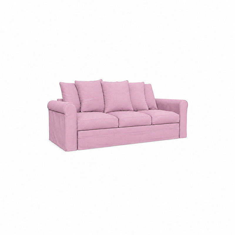 Grönlid 3 Seater Sofa Cover-Structural Weave blush pink