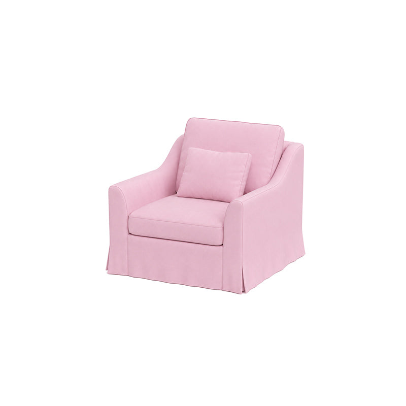 Färlöv Armchair Cover-Structural Weave blush-pink