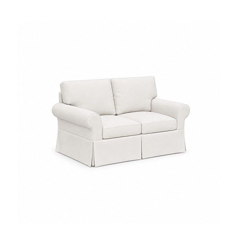 Pottery Barn Basic 2 Seater Sofa-Microfiber Ivory