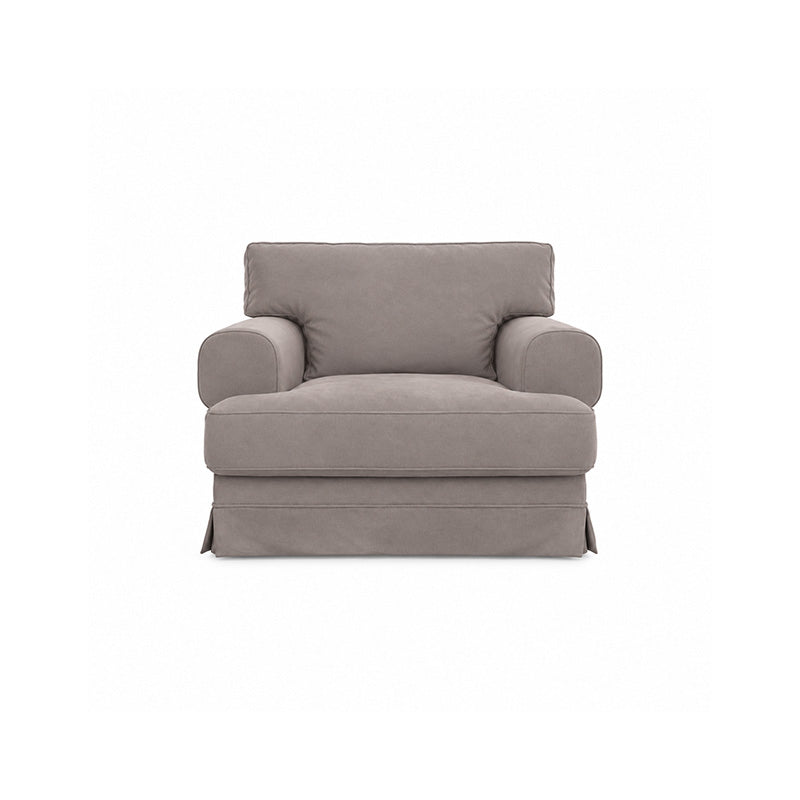 Ekeskog Armchair Cover-Chenille Antelope