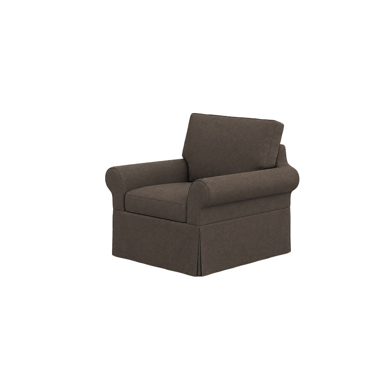 POTTERY BARN Basic Chair Cover-Microfiber Ash
