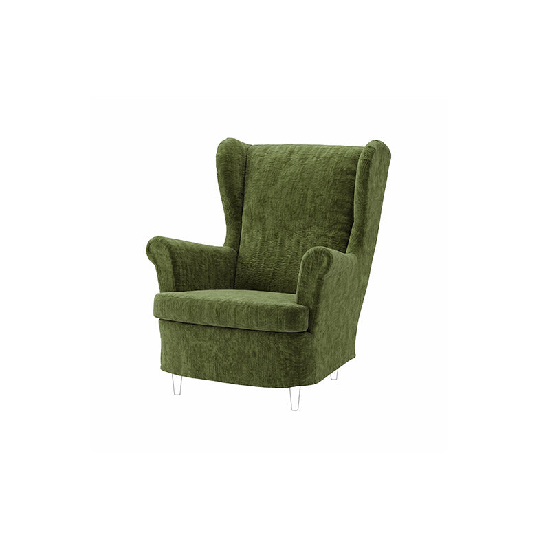 STRANDMON Armchair Cover-Chenille Cypress Green