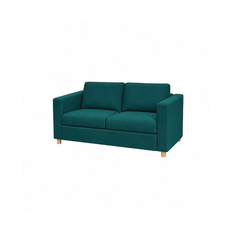 Vimle 2 Seater Sofa Cover-Velvet peacock