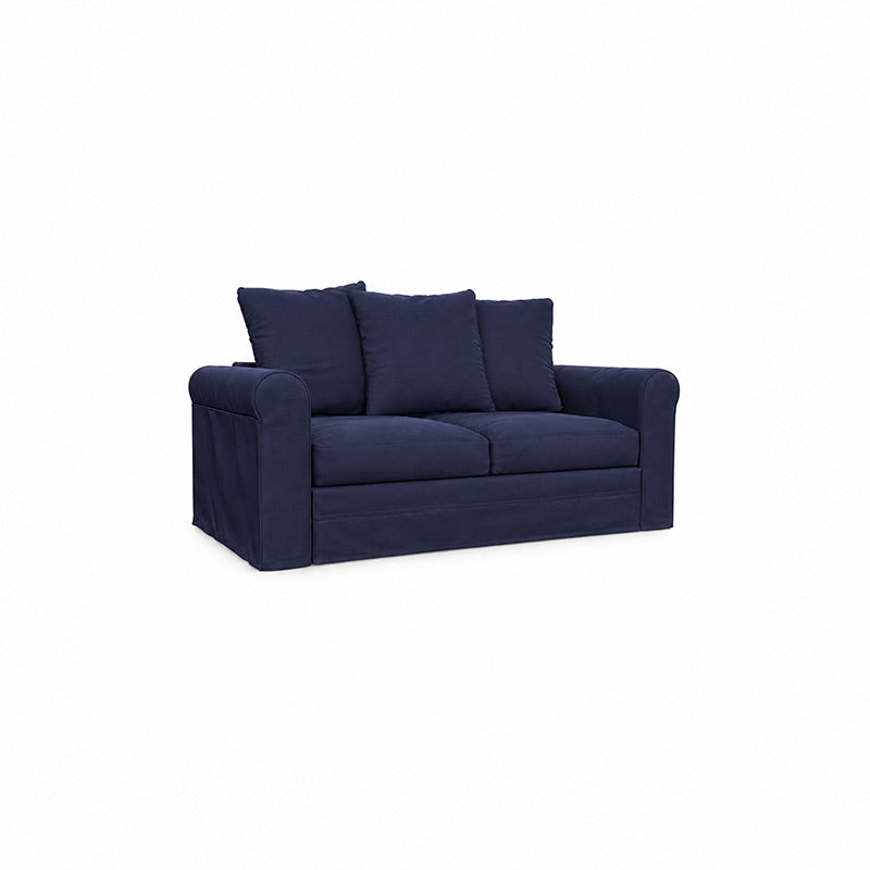 Grönlid 2 Seater Sofa Cover-Microfiber Navy blue