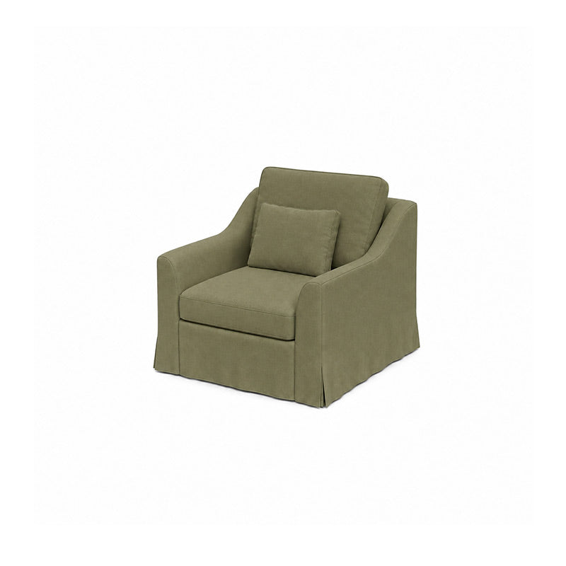 Färlöv Armchair Cover-Corduroy Olive