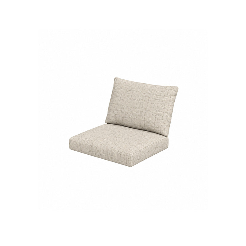Stockholm Rattan Chair Cushion Cover Set-Patterned Weave Cream