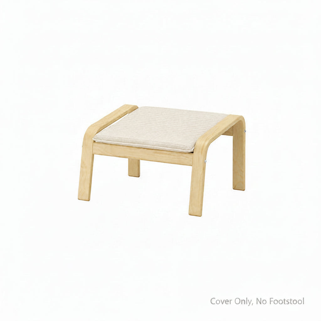 POANG Footstool Cover 2-Chenille Buttermilk