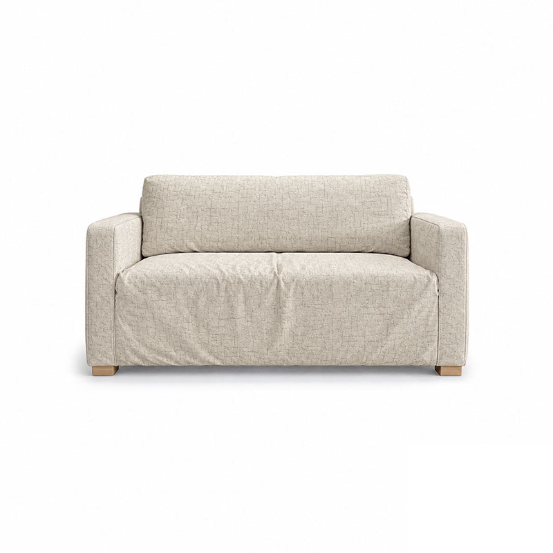Solsta Sofa Bed Cover-Patterned Weave Cream