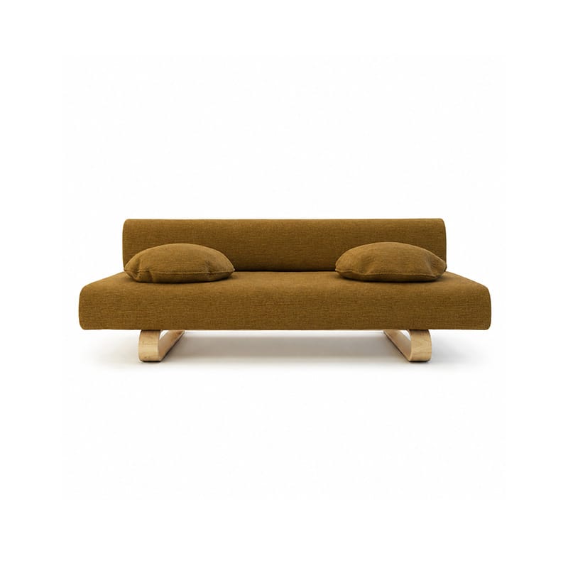 Allerum Sofa Bed Cover-Patterned Weave Antique Gold
