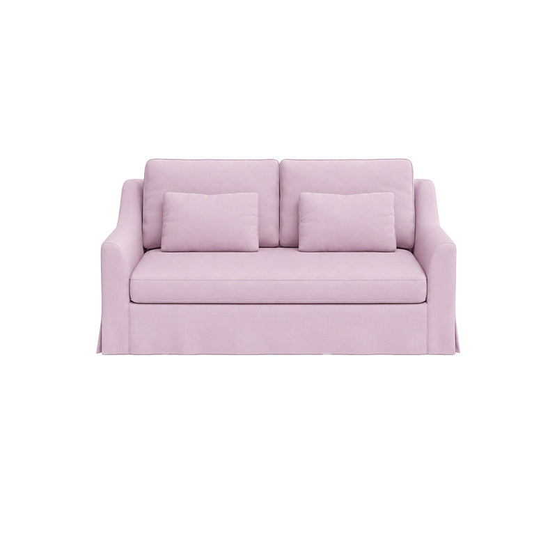 Färlöv 2 Seater Sofa Cover-Velvet Dusty rose