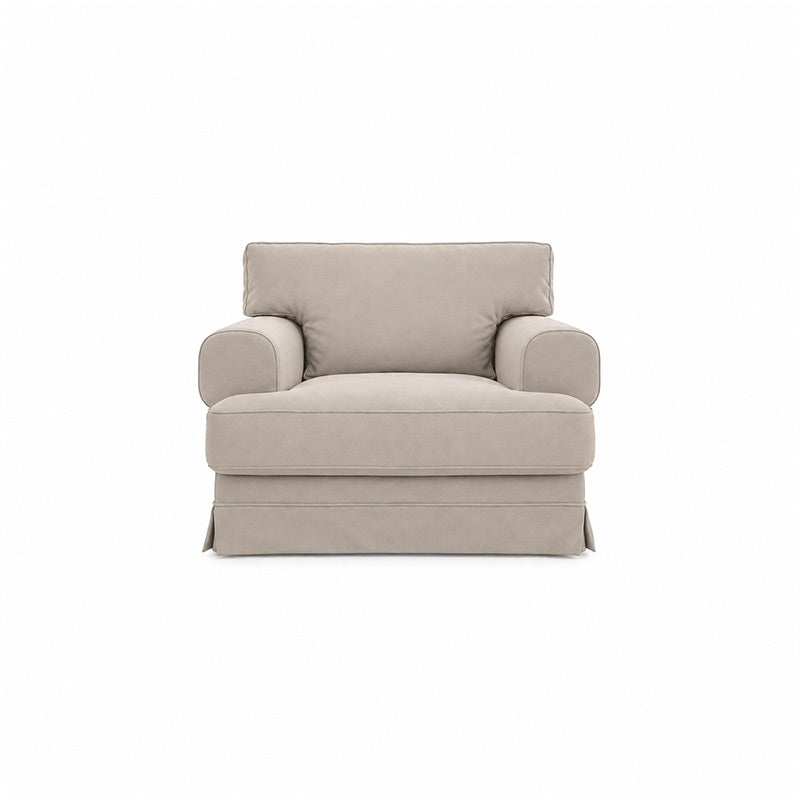Ekeskog Armchair Cover-Corduroy Mink taupe