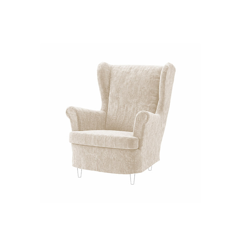 STRANDMON Armchair Cover-Chenille Buttermilk