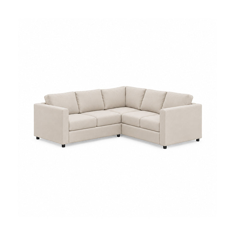 Finnala 4 Seat Corner Sofa Cover-Chenille Buttermilk
