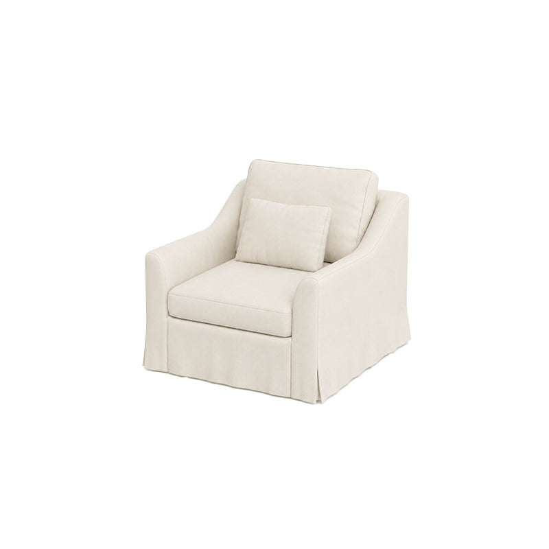 Färlöv Armchair Cover-Velvet beige