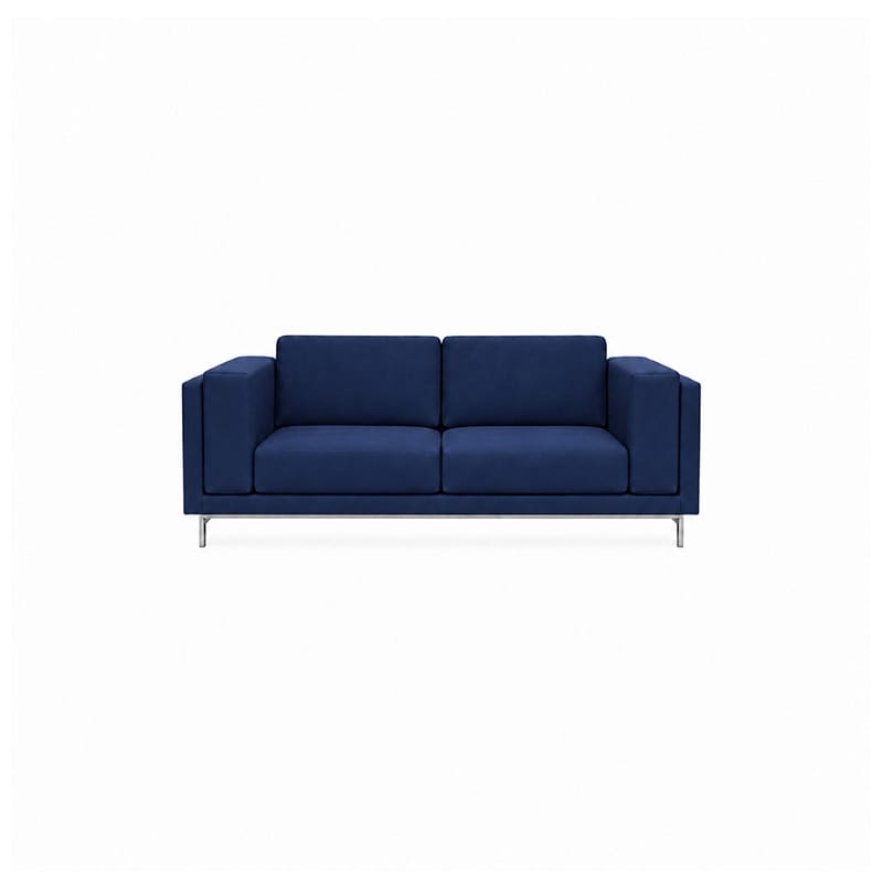 Nockeby 2 Seater Sofa Cover-Velvet Cobalt blue