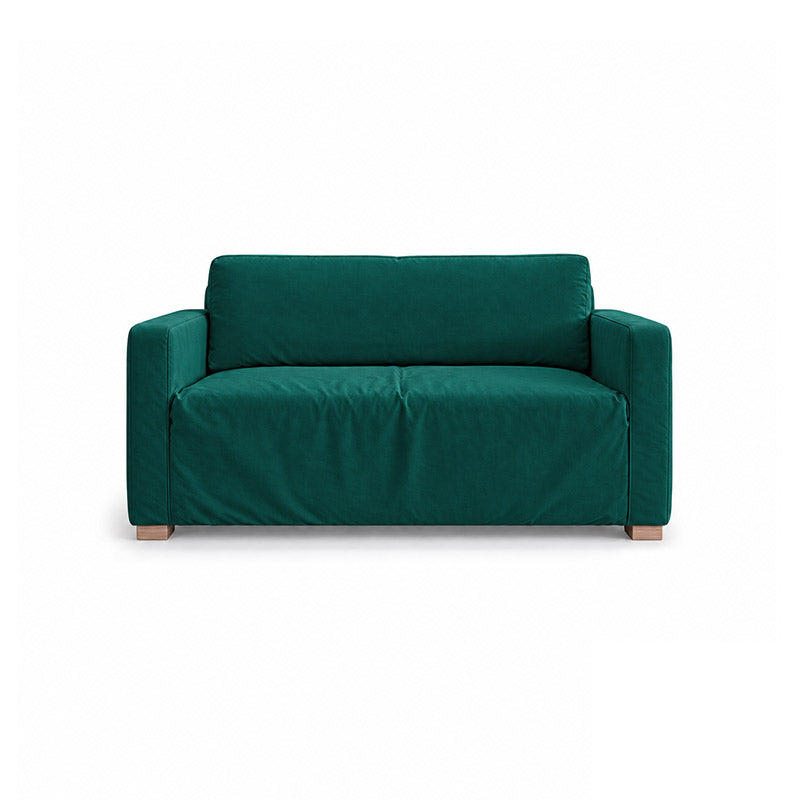 Solsta Sofa Bed Cover-Velvet peacock