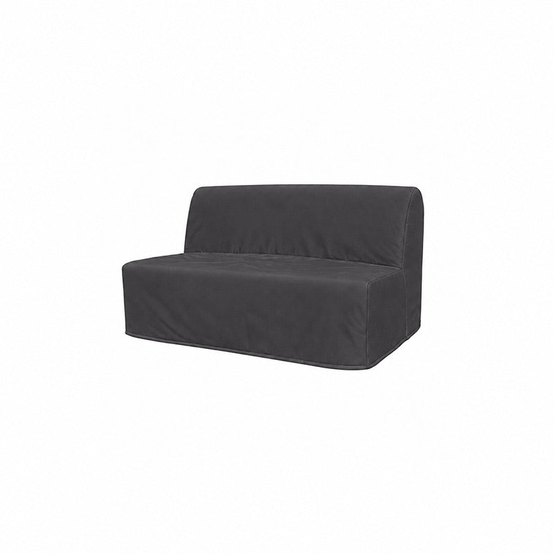 Lycksele 2 Seater Sofa Bed Cover-Structural Weave charcoal