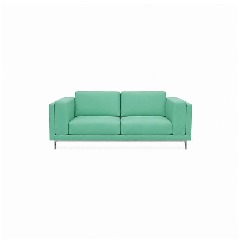 Nockeby 2 Seater Sofa Cover-Velvet Cyan