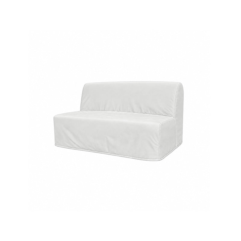 Lycksele 2 Seater Sofa Bed Cover-Canvas Pure white