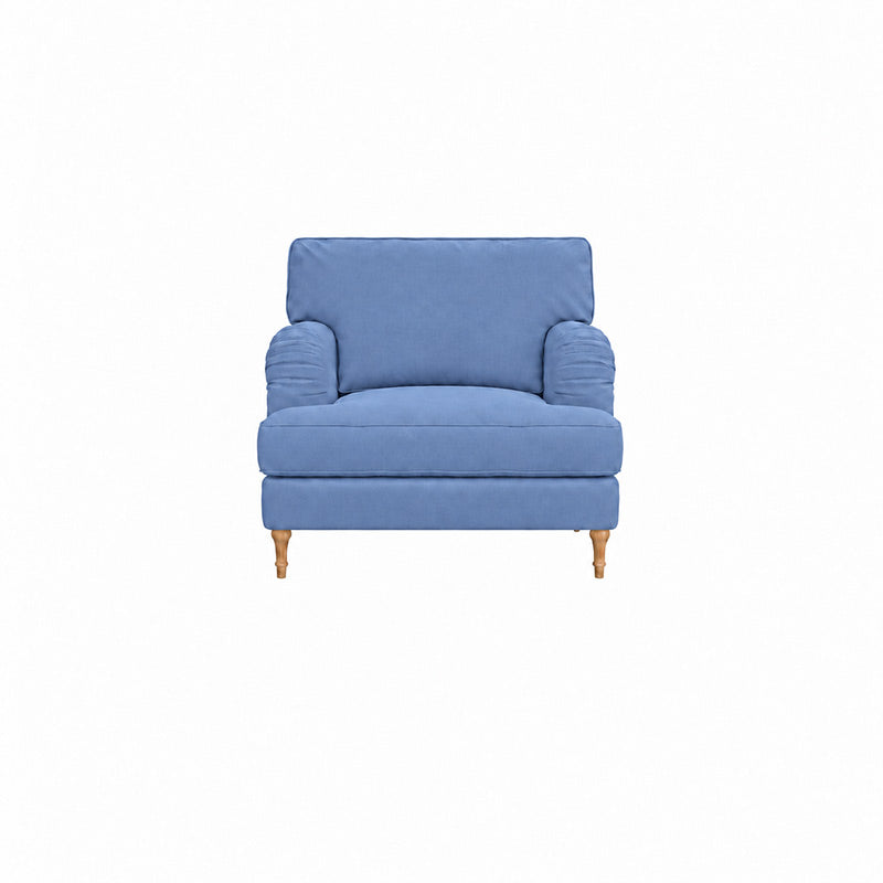 Stocksund Armchair Cover-Structural Weave powder blue