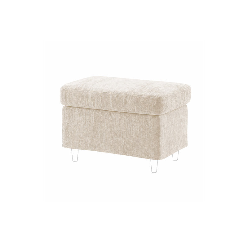 STRANDMON Footstool Cover-Chenille Buttermilk