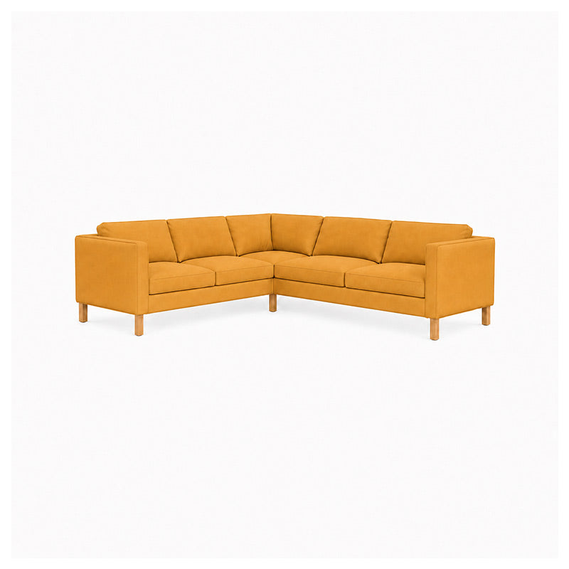 KARLSTAD Corner Sofa Cover (2+3)-Corduroy Mustard