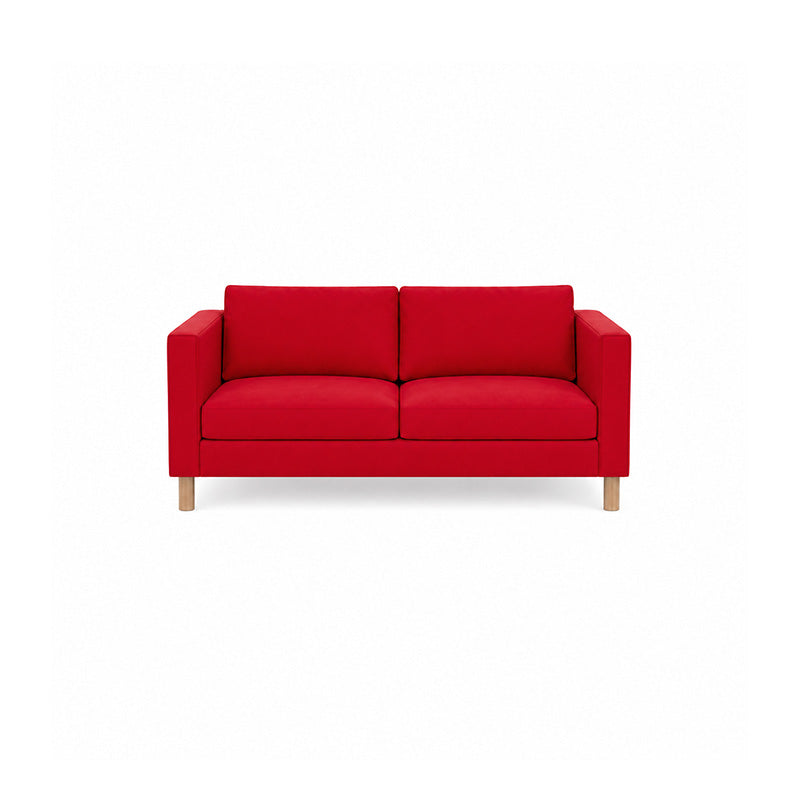 Karlstad 2 Seater Sofa Cover-Structural Weave Red