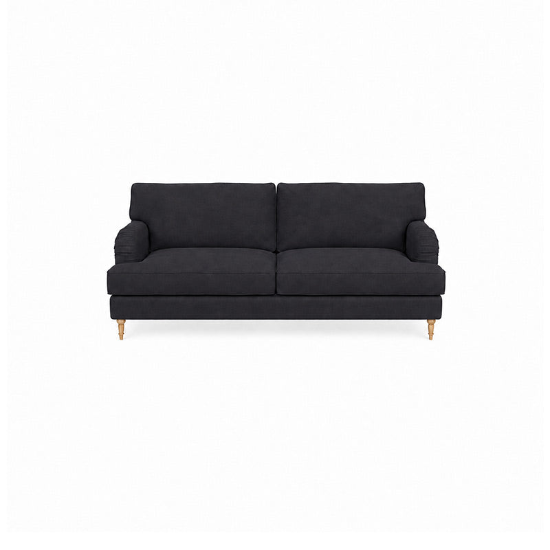 Stocksund 3 Seater Sofa Cover-Microfiber Black